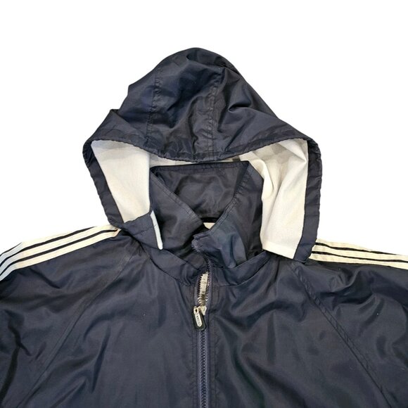 Y2K‎ Olympics USA Team Jacket Windbreaker Navy Blue Embroidery Nylon Sz XL Hood - Picture 5 of 13